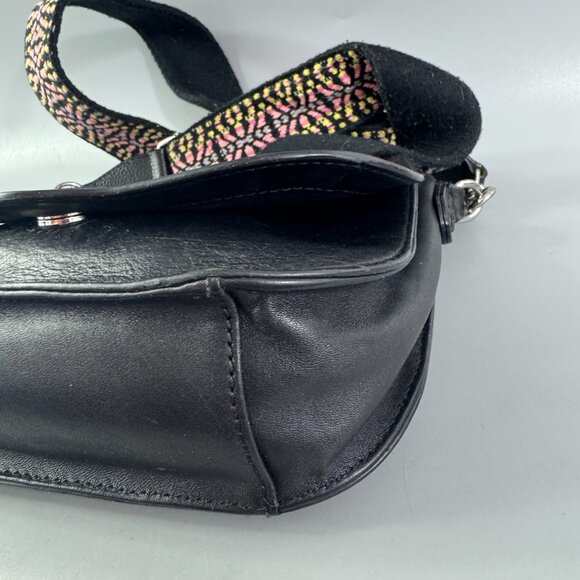 Rebecca Minkoff Black Leather Crossbody Bag - Picture 14 of 15
